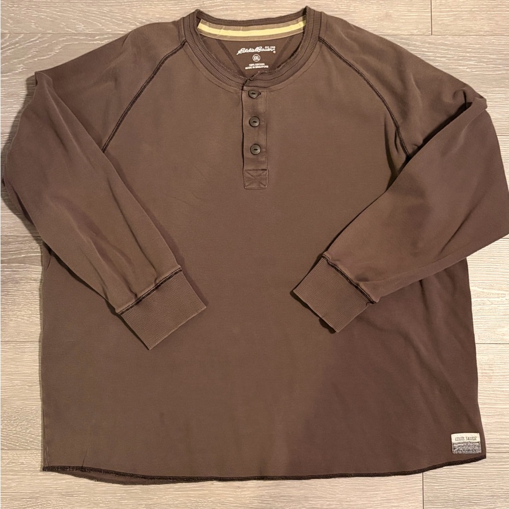 Vintage Eddie Bauer Heavy Weight Henley T-Shirt